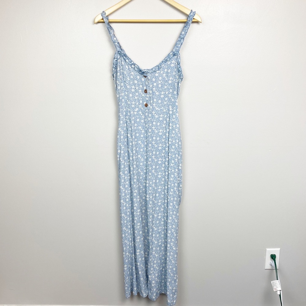 Skylar + Madison Blue Sleeveless Jumpsuit Romper